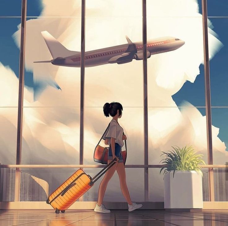 girl at the airport